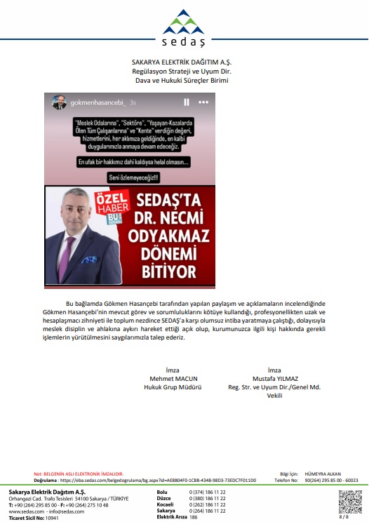 Sedaş 8