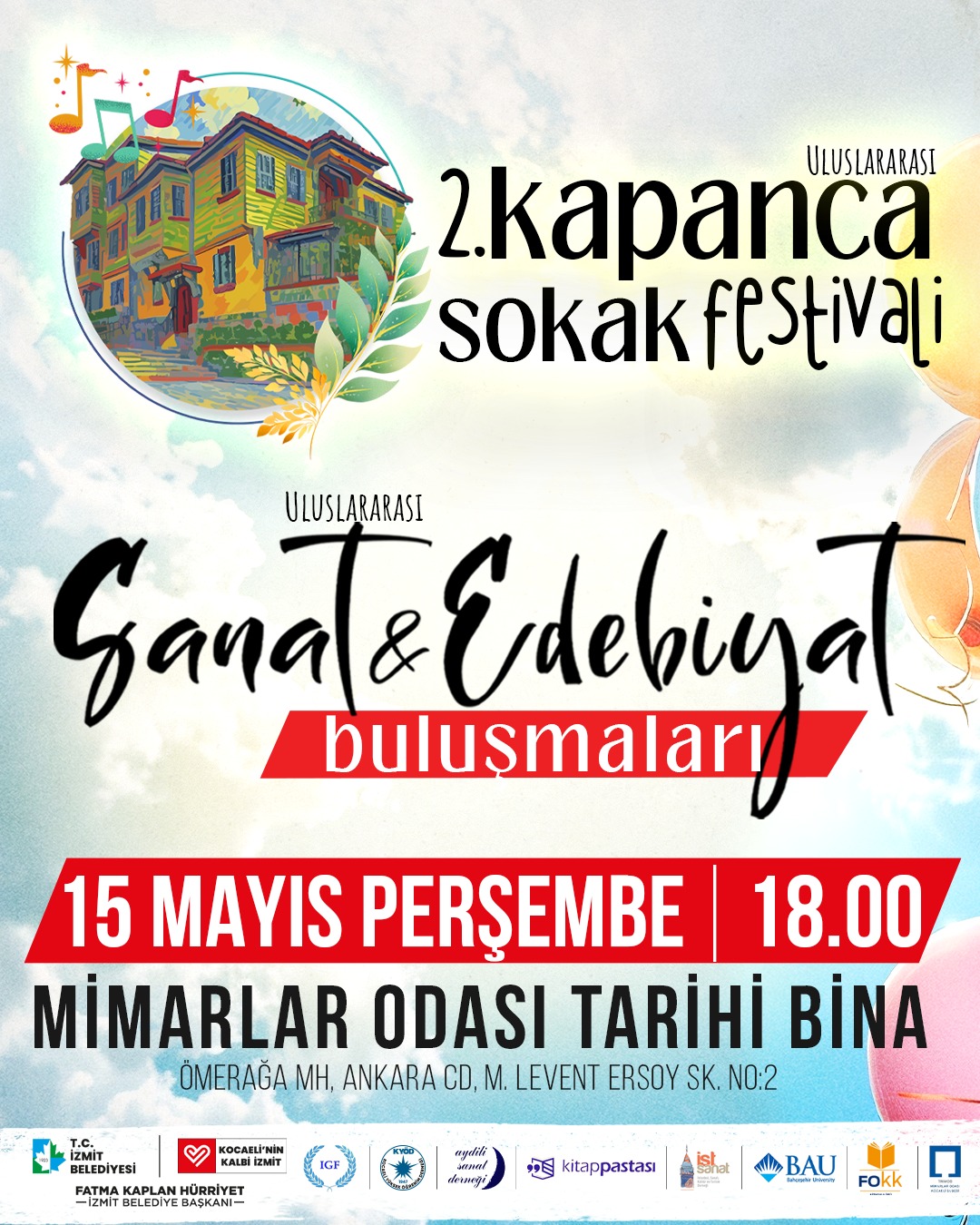 Uluslararasi Sanatçilar 15 Mayis'ta Izmit'te Bir Araya Geliyor