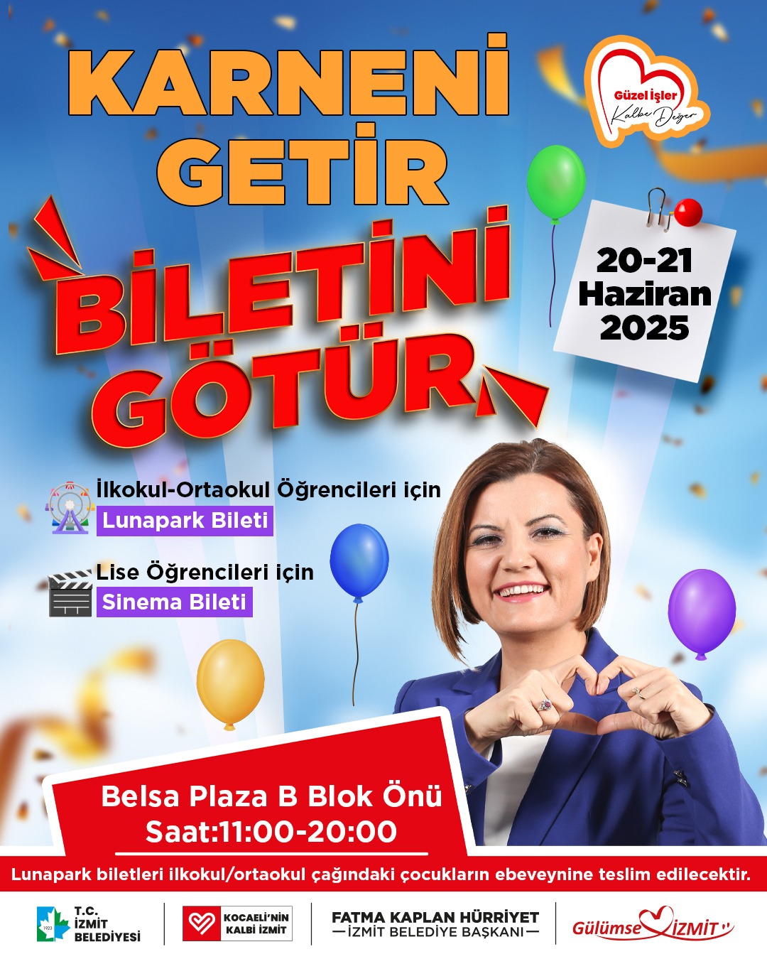 Izmit Belediyesinden Ögrencilere Tatil Hediyesi