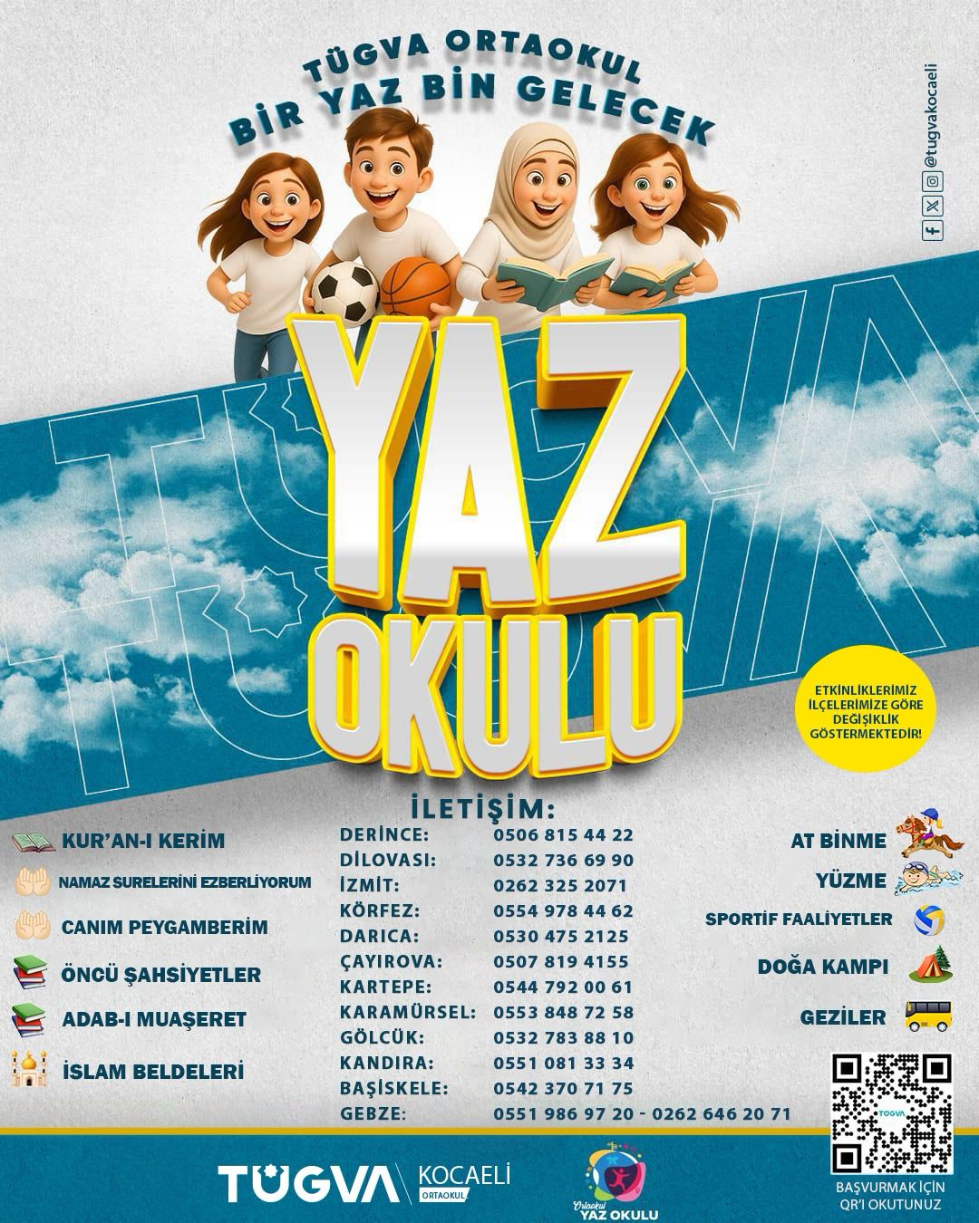 TÜGVA Kocaeli Yaz Okulları Kayıtları Başladı!
