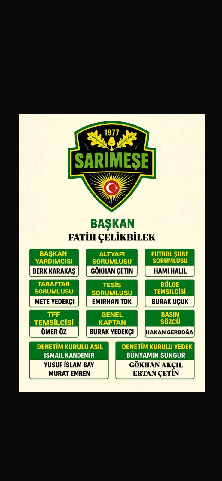 1.Küme’nin Yeni Takımında Başkan Çelikbilek Oldu 1