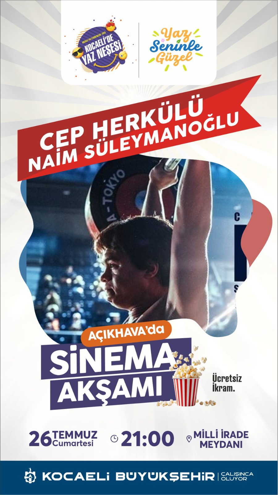 Büyükşehir’den Açık Havada Sinema Etkinliği