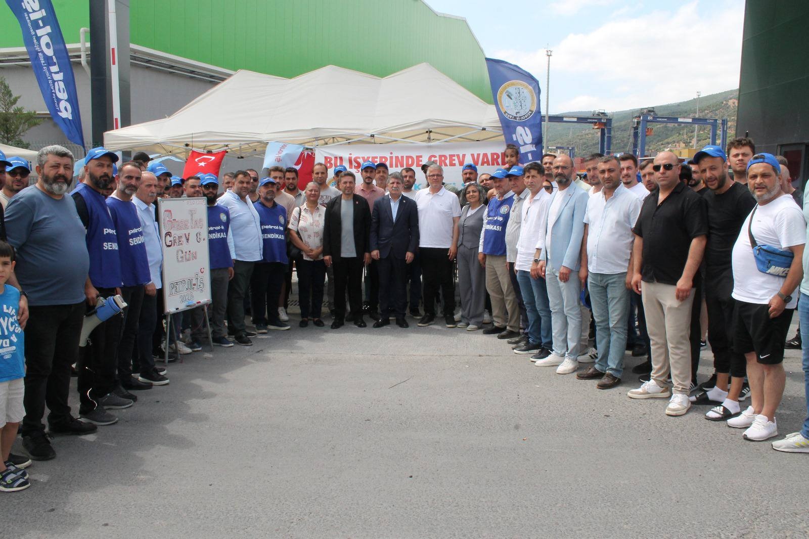 Chp'den Gübretaş Grevine Destek Ziyareti (9)