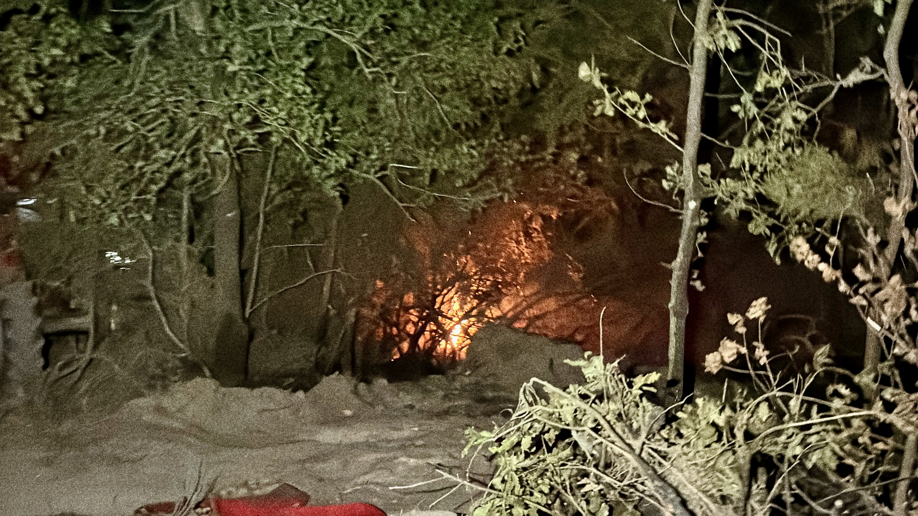 Gebze’de Orman Yangını! Alevler Geceyi Aydınlattı (7)