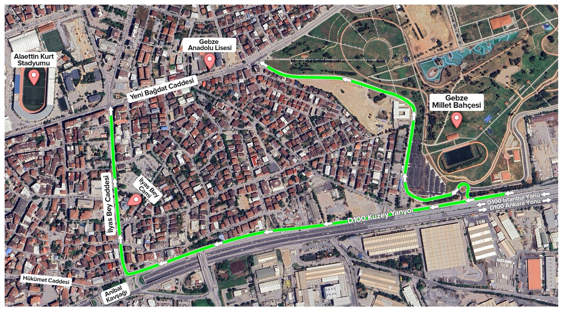 Gebze’de Trafik Akışı Değişiyor! İki Caddeye Tek Yön Uygulaması Geliyor (2)