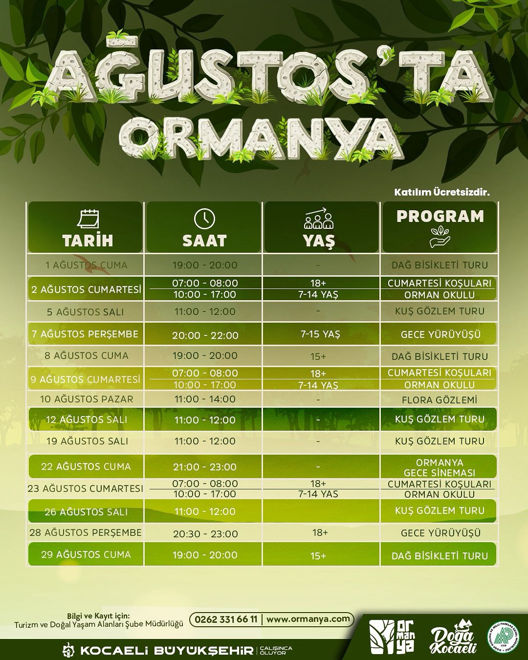 Ağustos’ta Doğa Keyfi! Ormanya Ve Kuzuyayla’da Ücretsiz Etkinlikler Başlıyor (2)