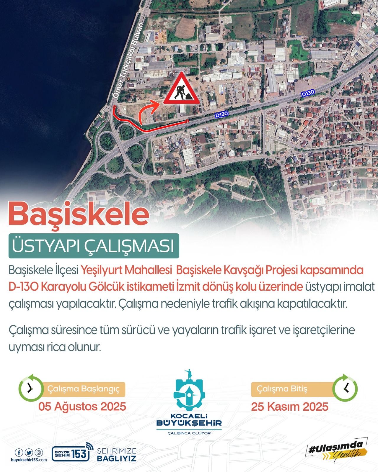 Başiskele Kavşağı’nda Düzenleme! 1
