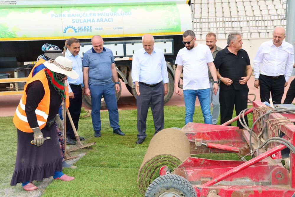 Gebze Alaettin Kurt Stadı'na Doğal Çim Geliyor (3)
