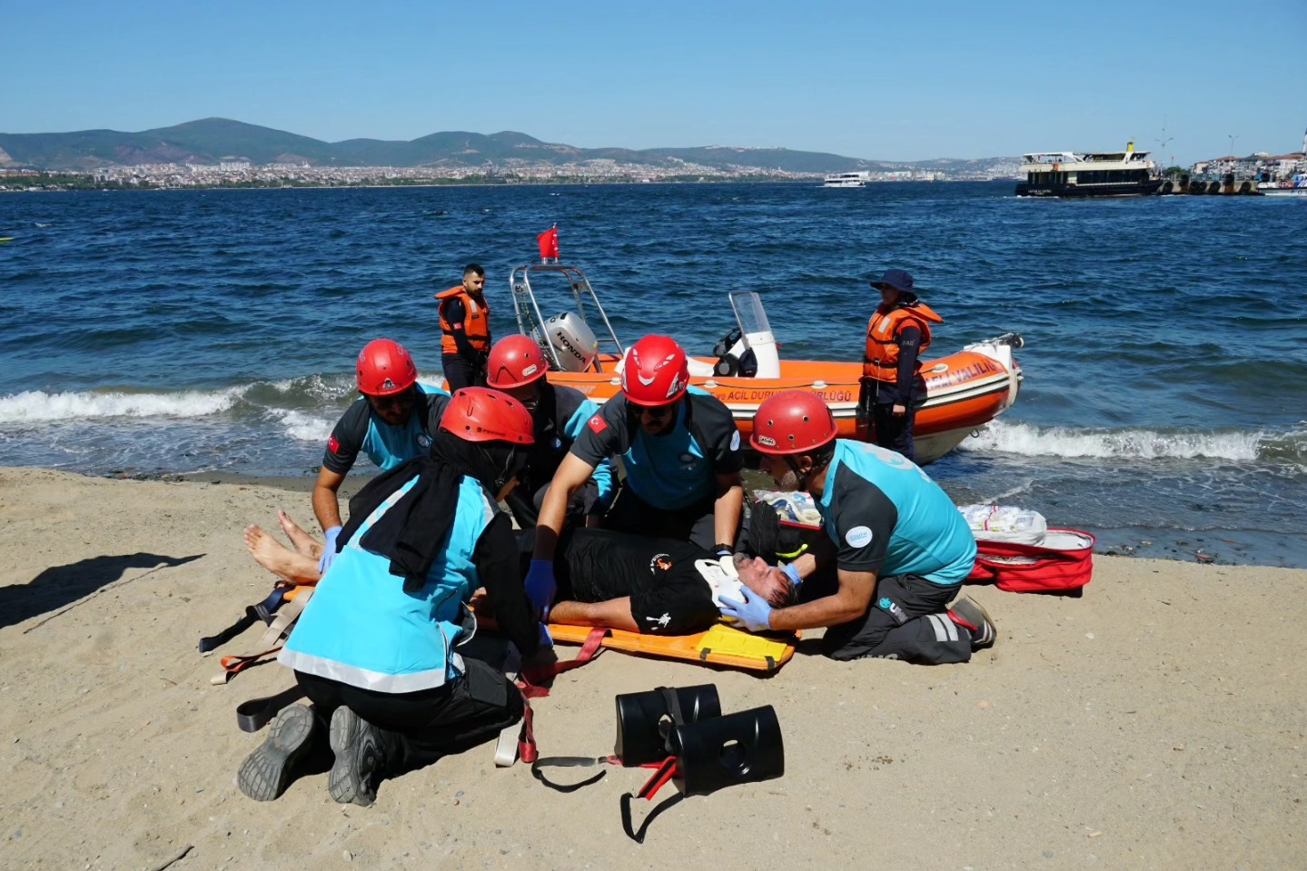 Gölcük’te 17 Ağustos Anısına Deprem Tatbikatı (1)