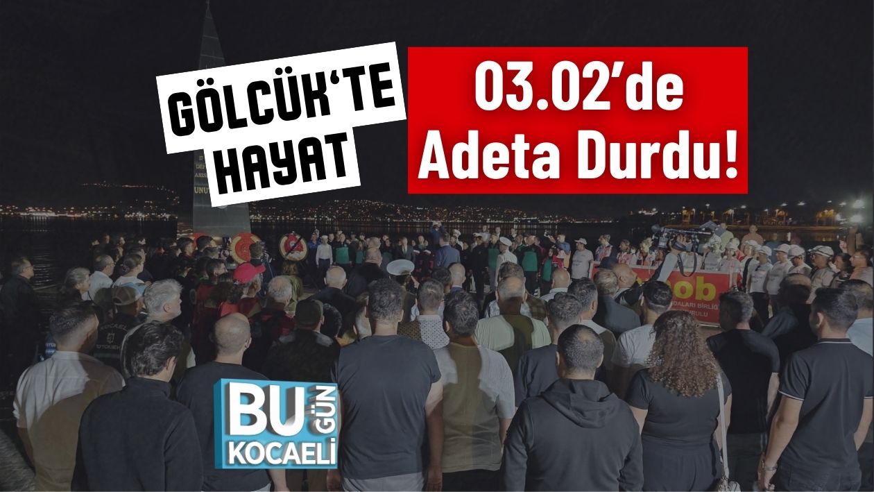 Gölcük’te Hayat 03.02’De Adeta Durdu!