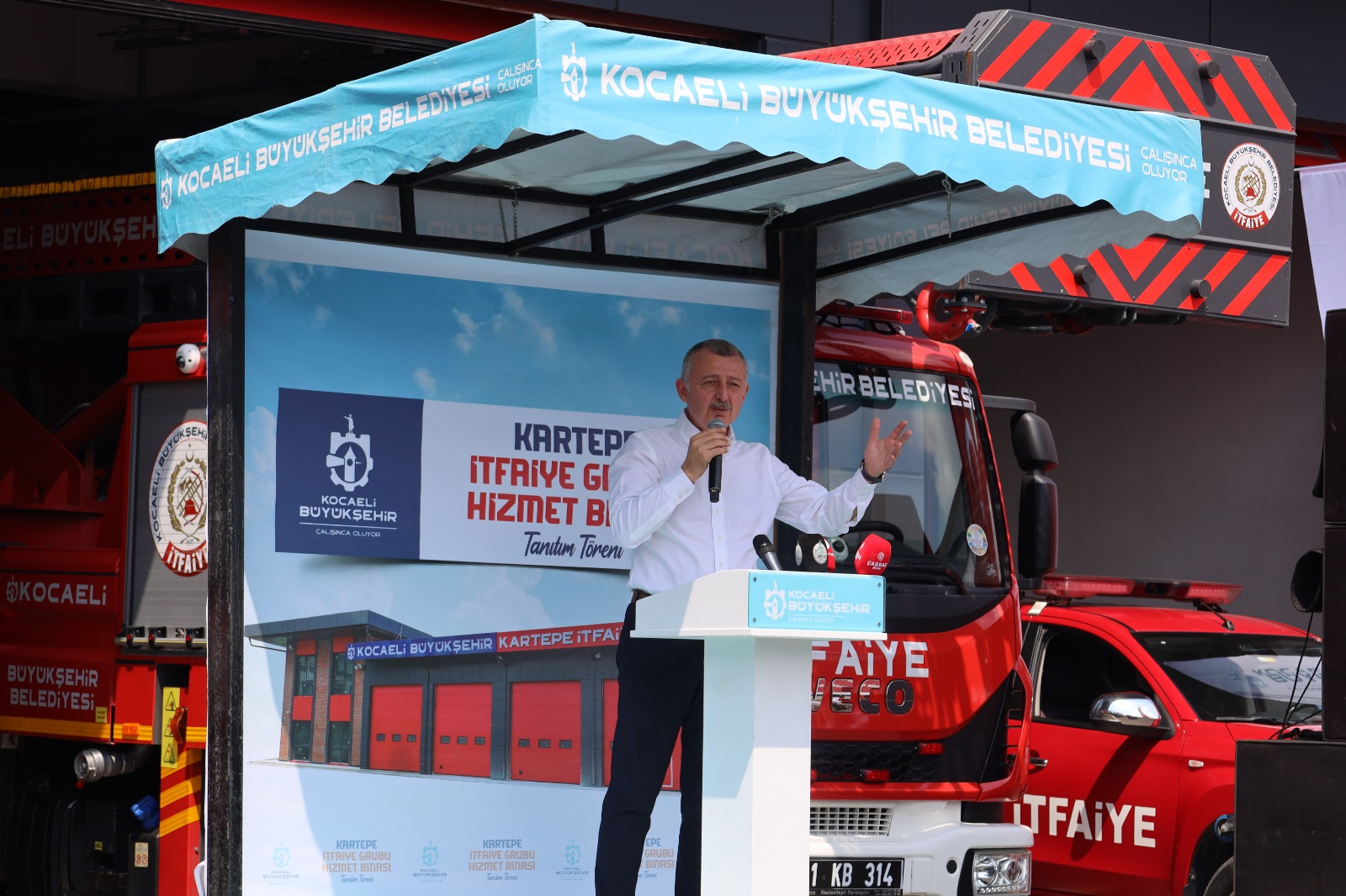 Kartepe’nin Yeni Güvencesi! Modern İtfaiye Binası Açıldı (9)
