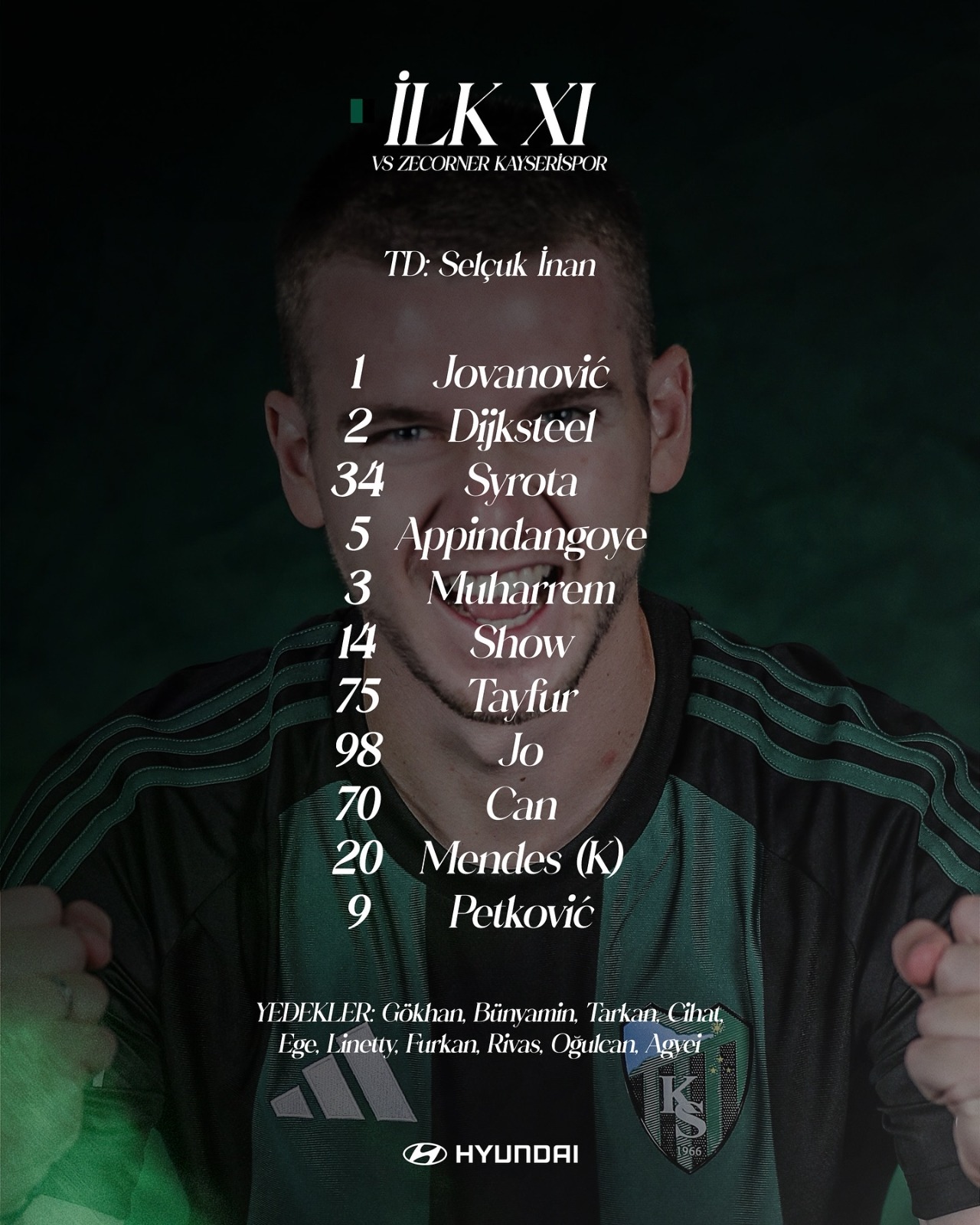 Kocaelispor Kayserispor Karşılaşmasının İlk 11'Leri Açıklandı