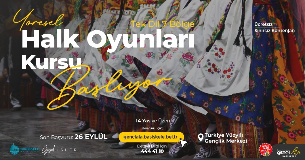 Başiskele’de Yöresel Halk Oyunları Kursu İçin Kayıtlar Başladı