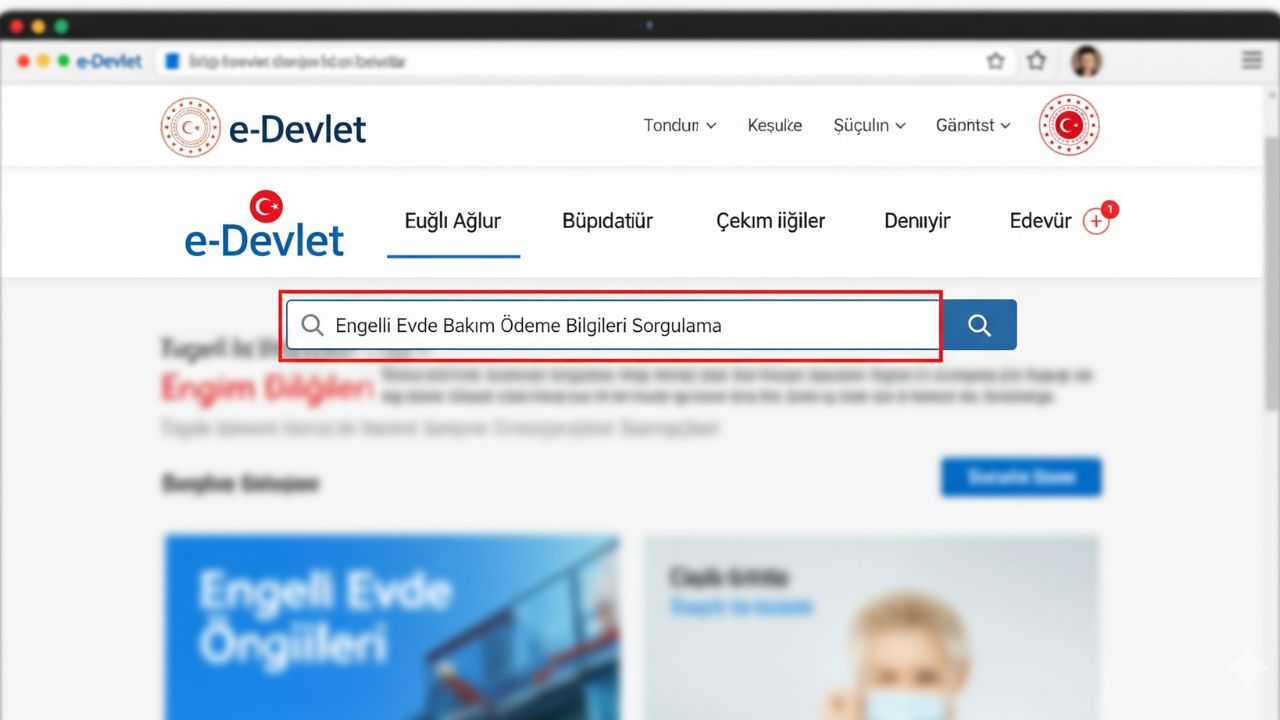 Engelli Evde Bakım Ödeme Bilgileri Sorgulama