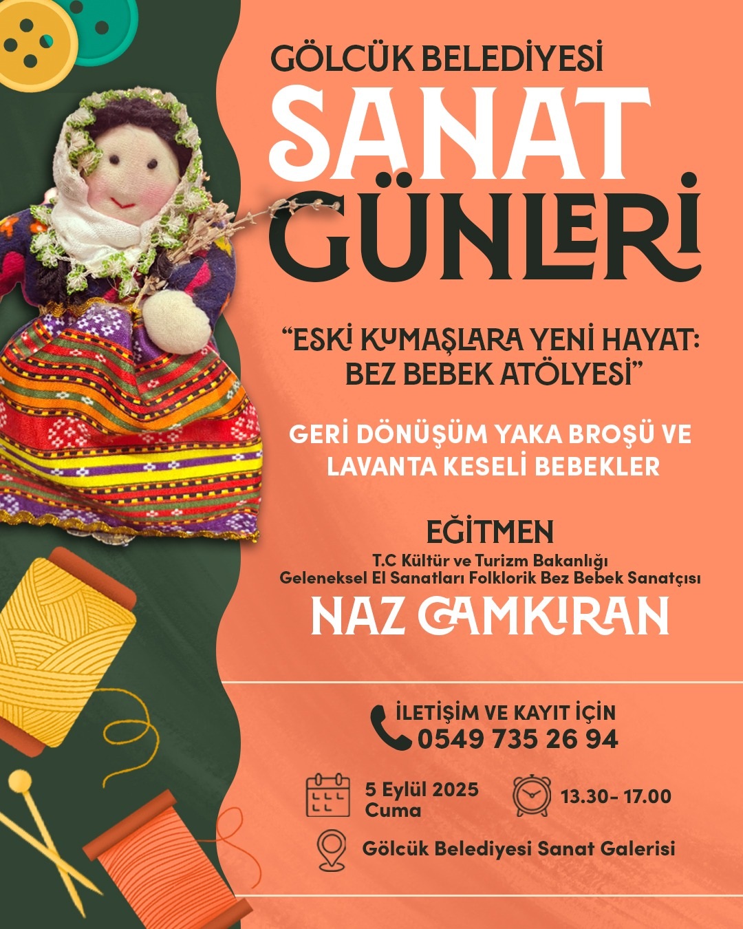 Gölcük’te Bez Bebek Atolyesi