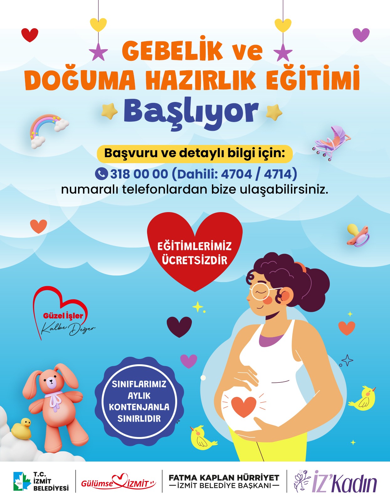 Izmit Belediyesinden Anne Adaylarina Destek
