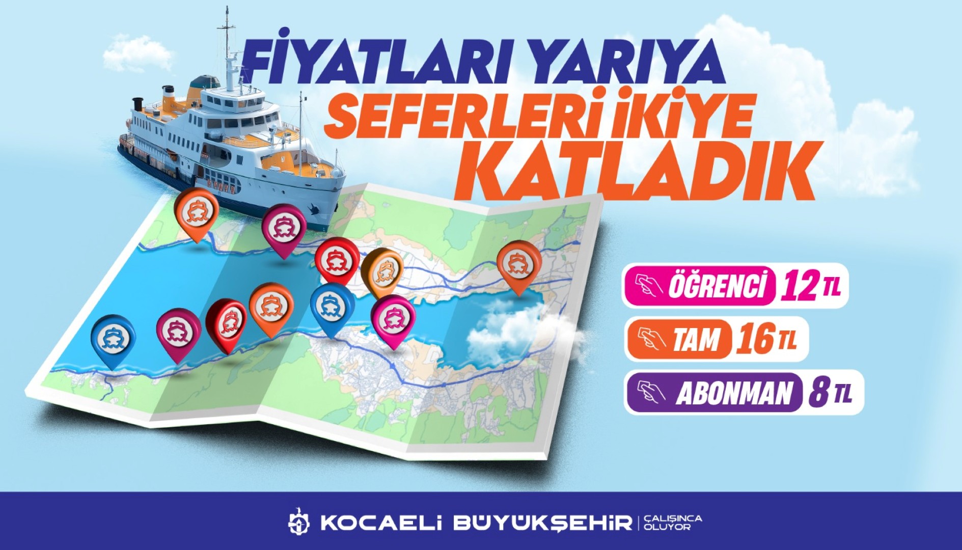 Kocaeli’de Vapur Kullananlara Müjde! Kış Tarifesinde İndirim Var 2