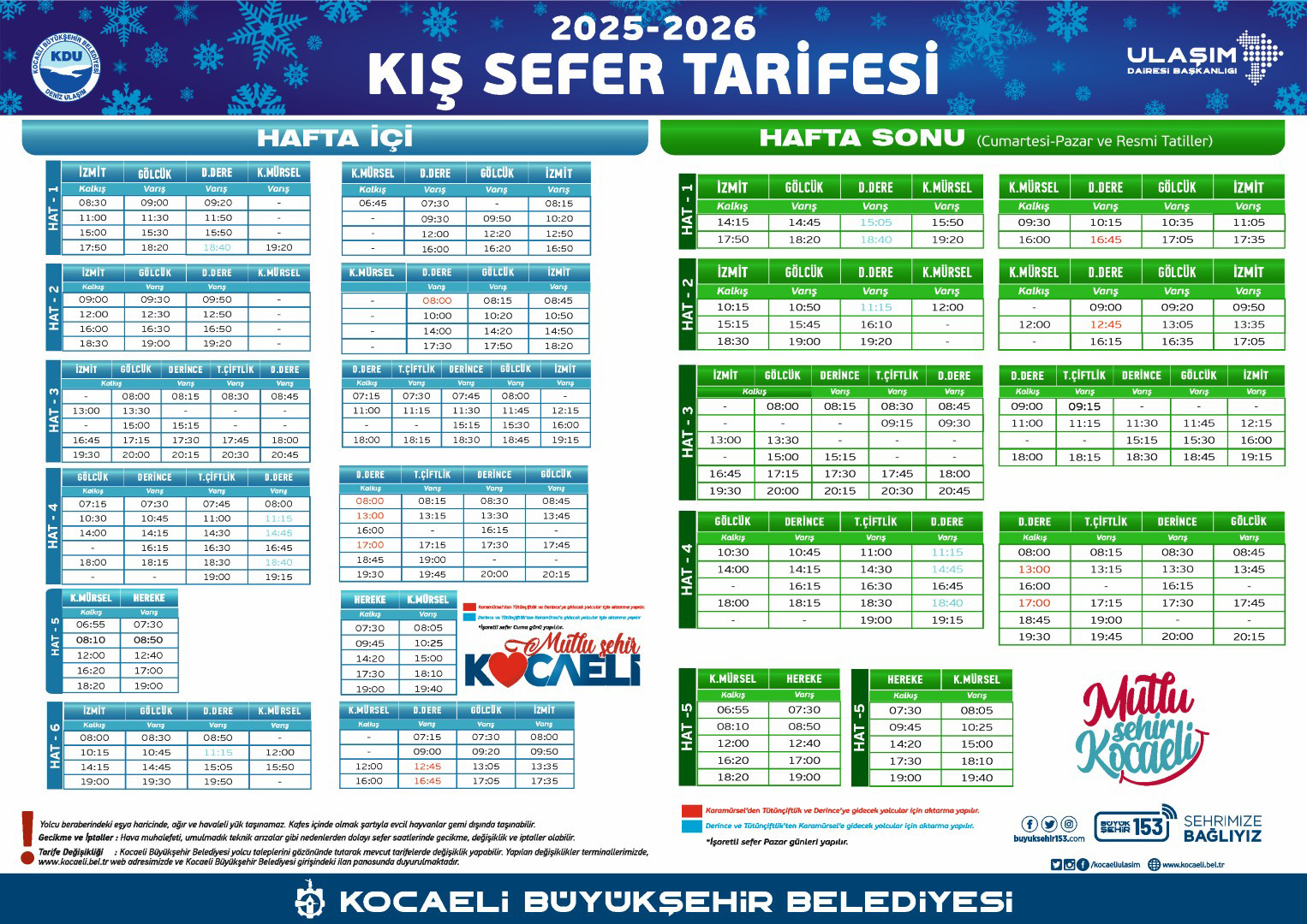 Kocaeli’de Vapur Kullananlara Müjde! Kış Tarifesinde İndirim Var 4