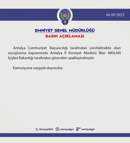 Uzaklaştırıldı