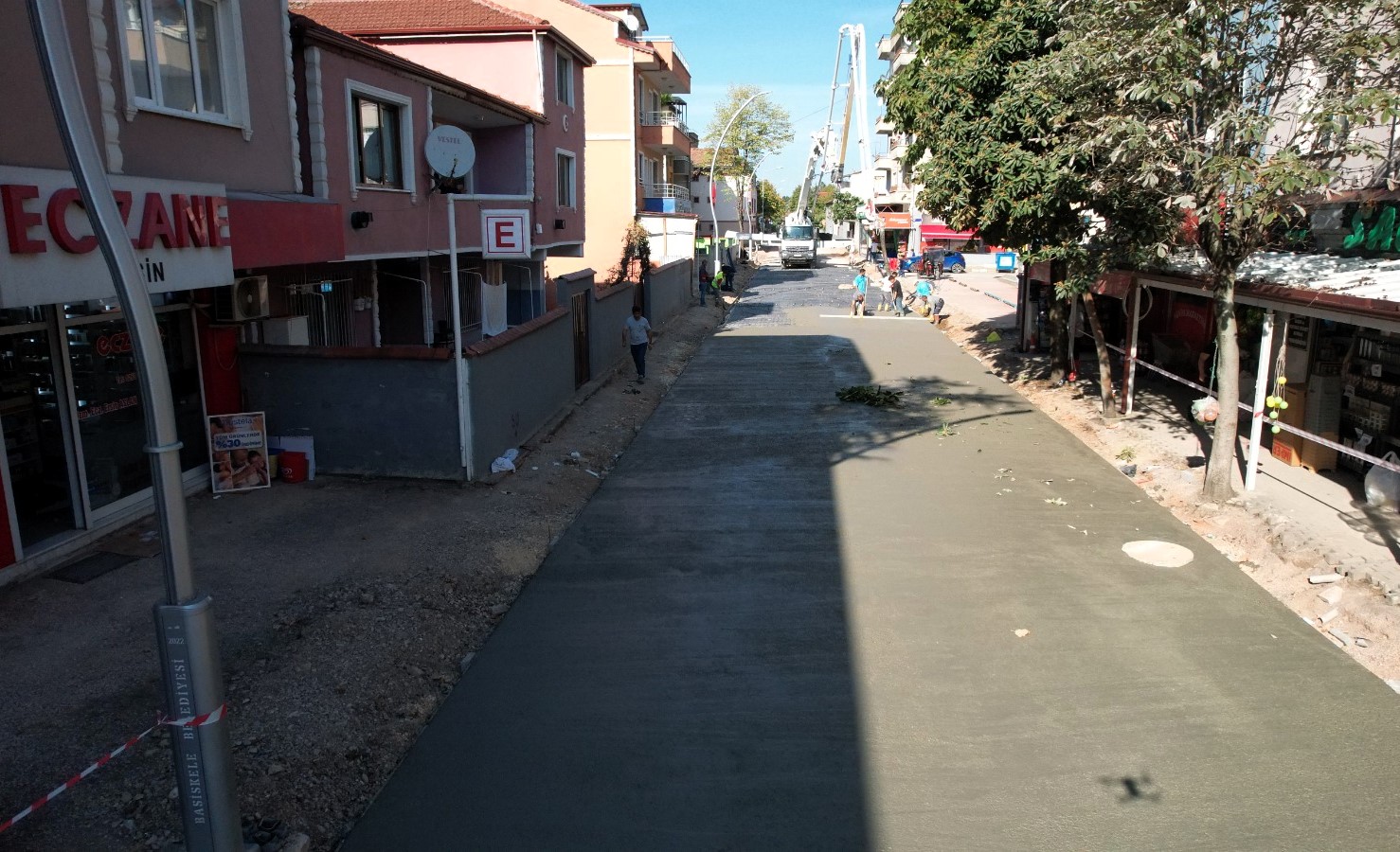 Başiskele Cumhuriyet Caddesi'nde Üstyapı Atağı (1)