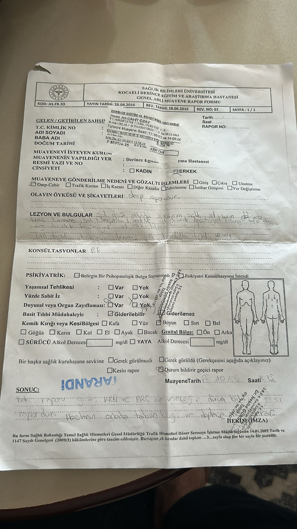 Cahit Özay Saldırıya Uğradı 1