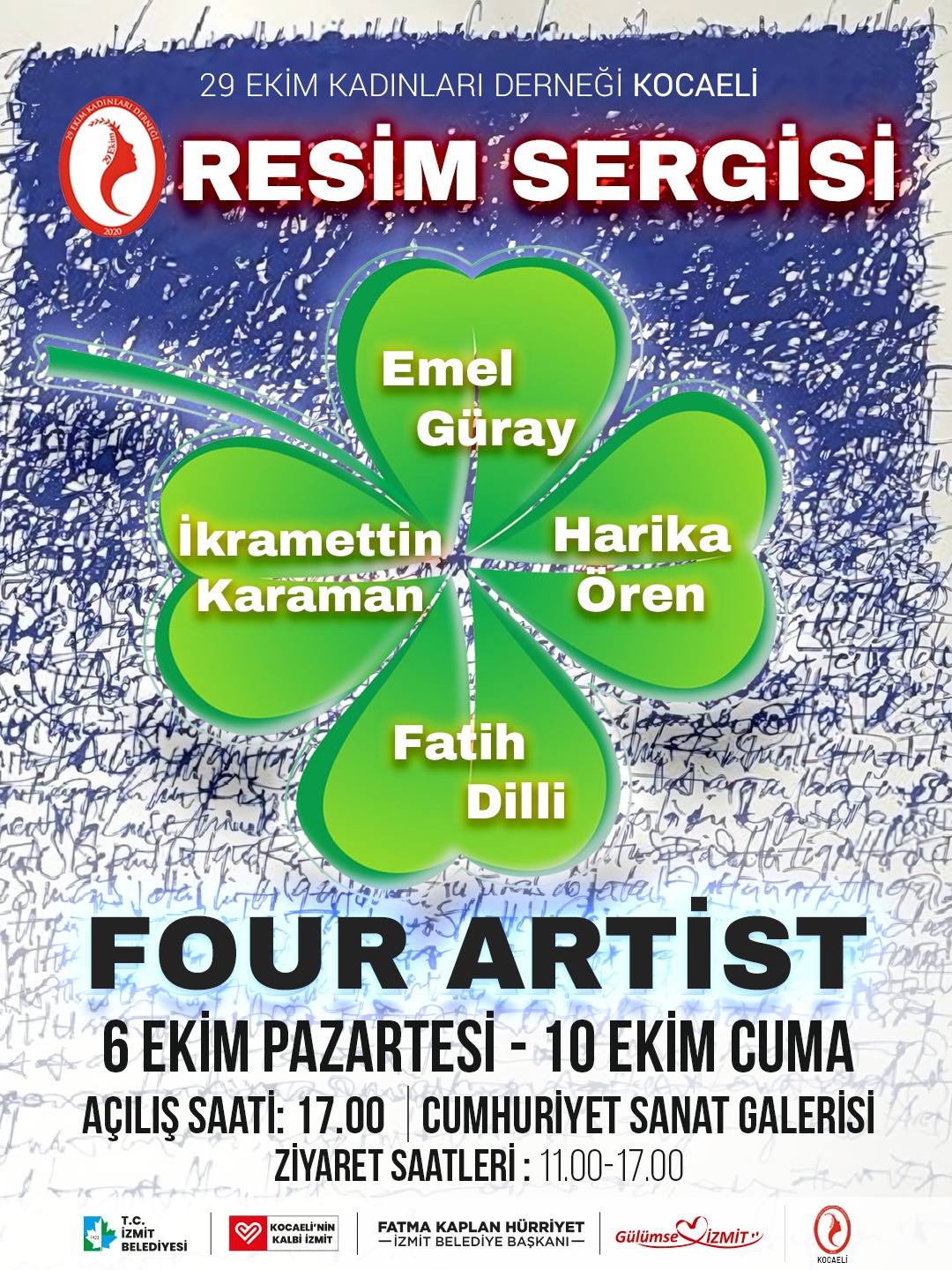 Cumhuriyet Sanat Galerisi “Four Artist” Sergisine Ev Sahipliği Yapacak