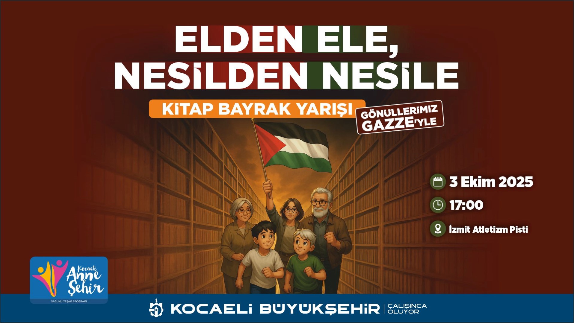 “Kitap Bayrak Yarışı” Ile Gazze’ye Barış Mesajı Gönderilecek 2