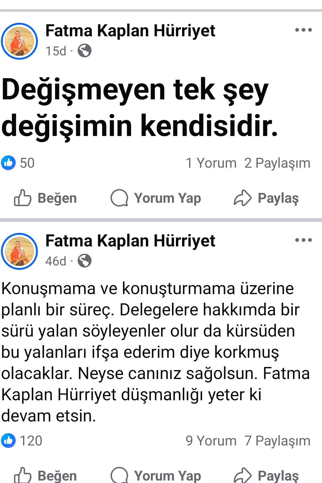 Kürsüye Çıkamadı, Sosyal Medyadan Konuştu (1)-1