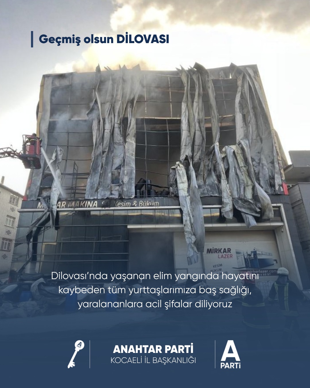 Anahtar Parti Kocaeli, 6 Kişinin Öldüğü Yangın Bölgesinden Açıklamada Bulundu