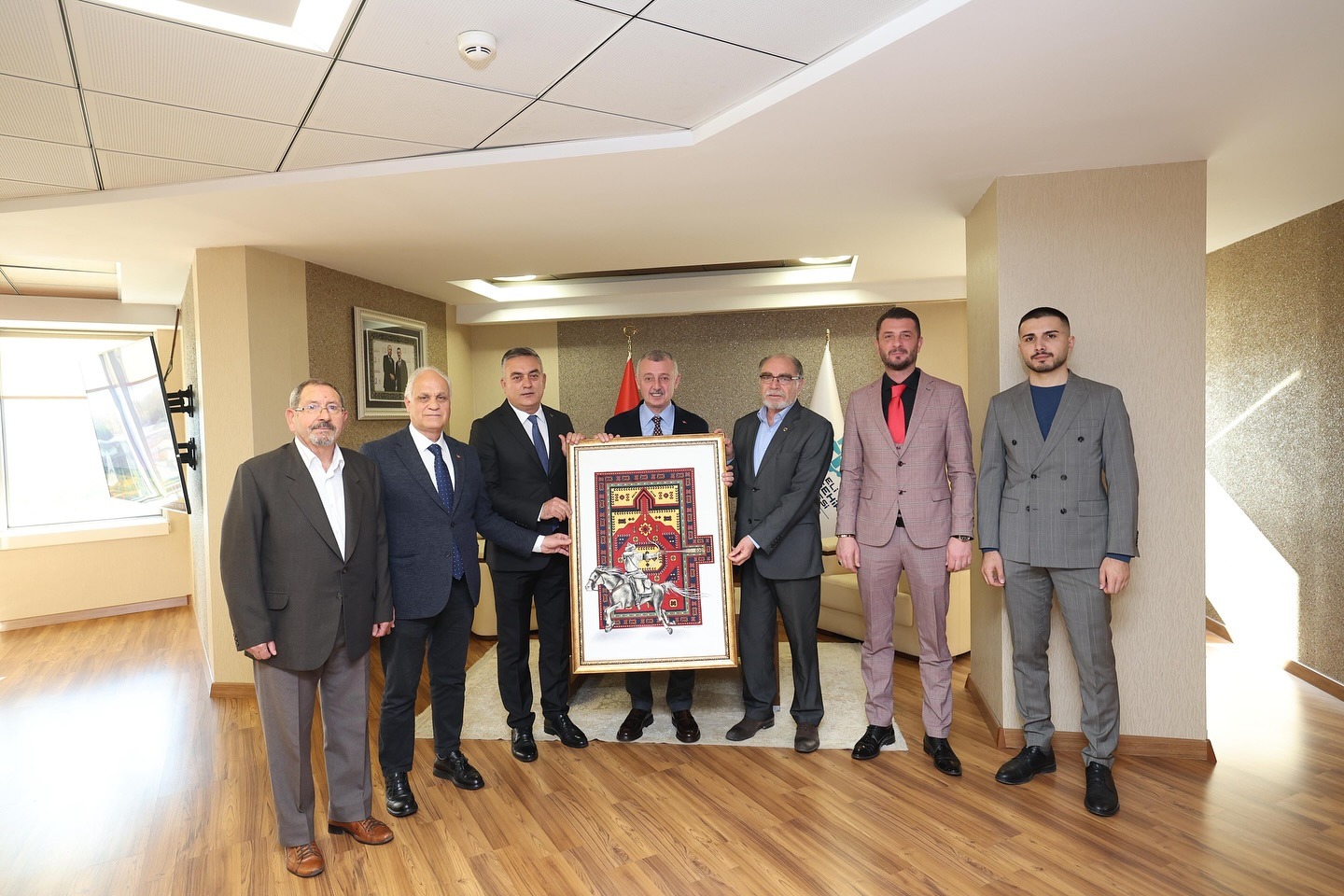 Başkan Büyükakın'a Ziyaretçi Akını (2)