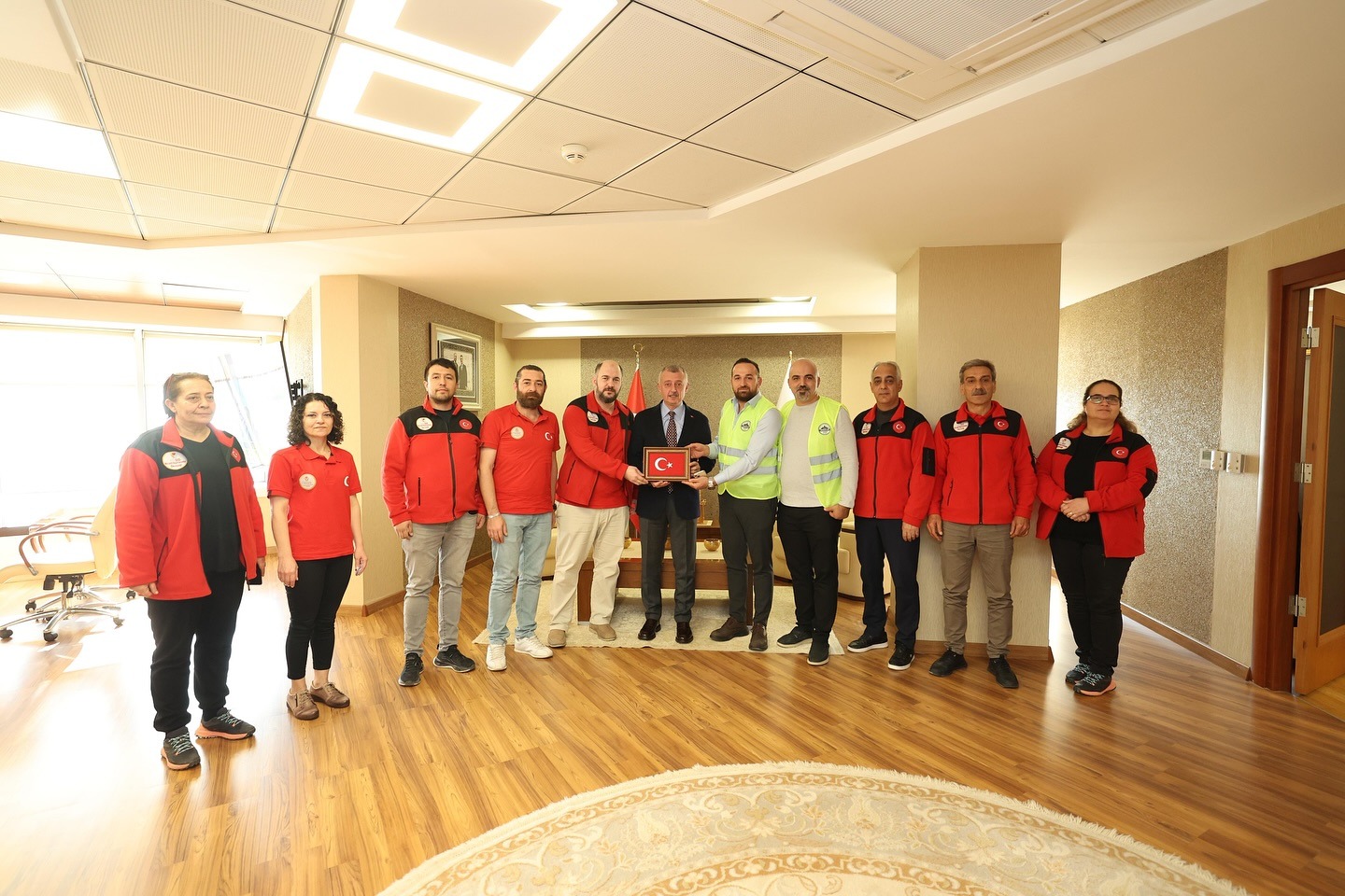 Başkan Büyükakın'a Ziyaretçi Akını (3)