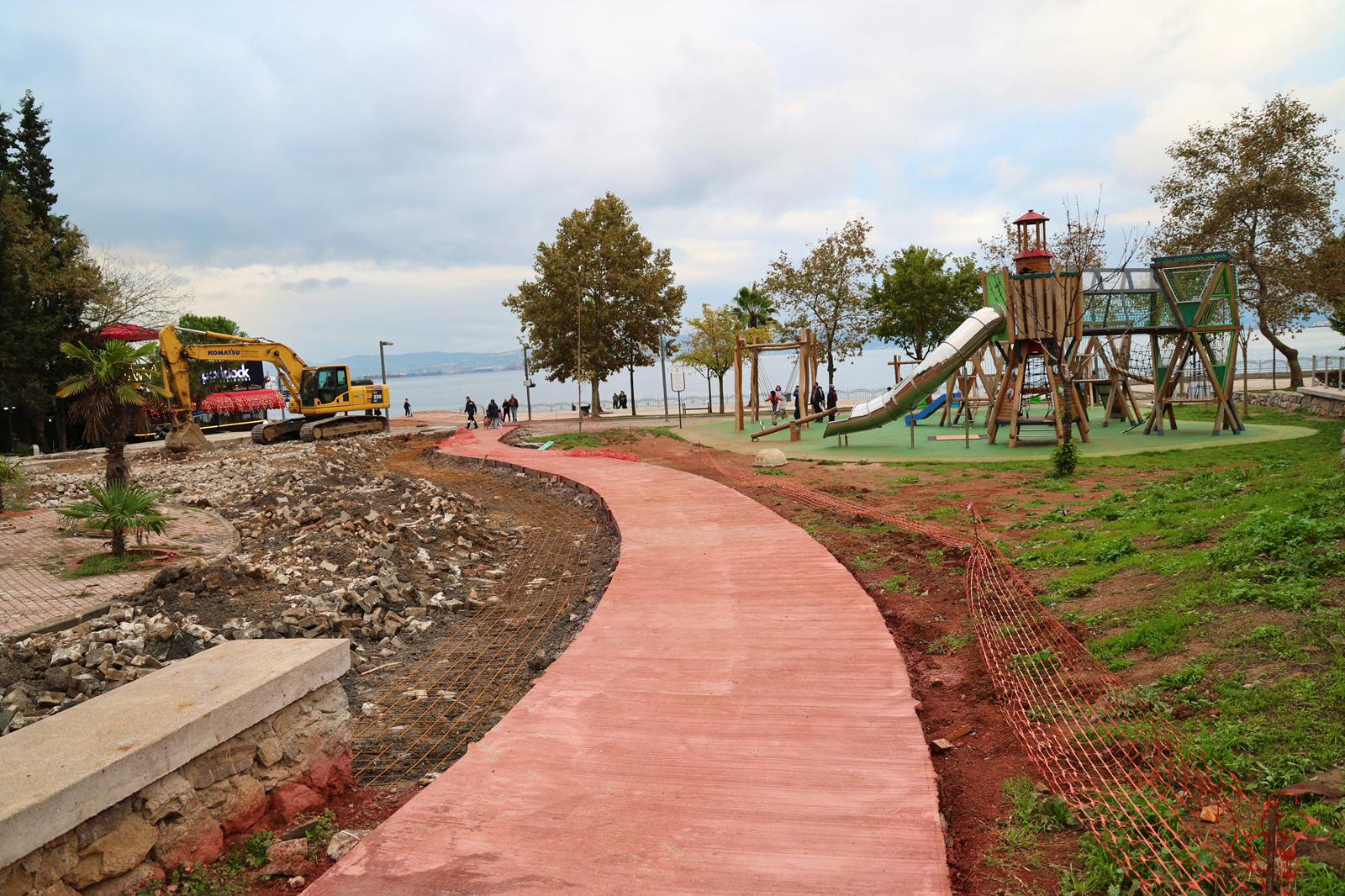 Eskihisar Sahilinde Büyük Dönüşüm Bisiklet Yolu Çalışmaları Sürüyor (4)