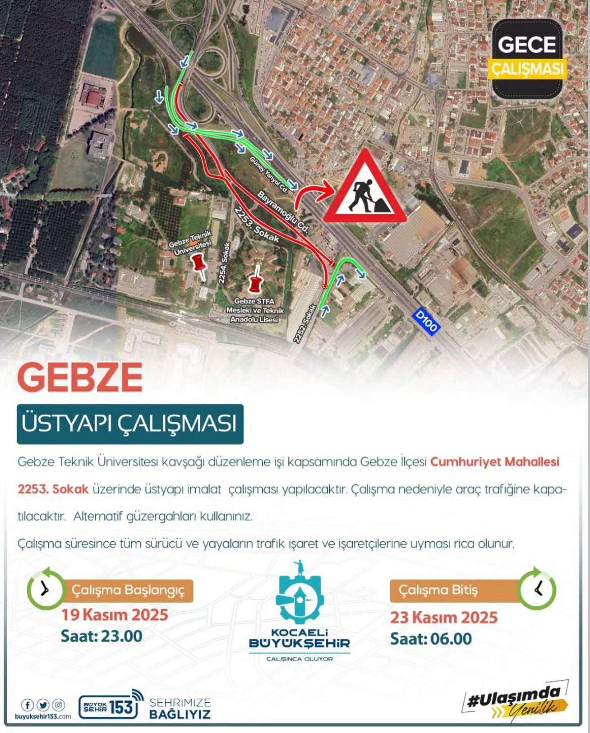 Gebze’de O Sokak 4 Gün Trafiğe Kapatıldı!-1