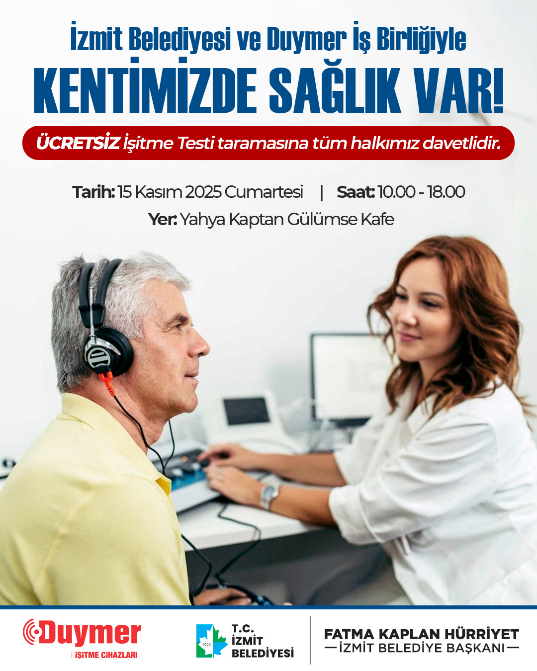 Izmit Belediyesinden Ücretsiz Isitme Testi Hizmeti