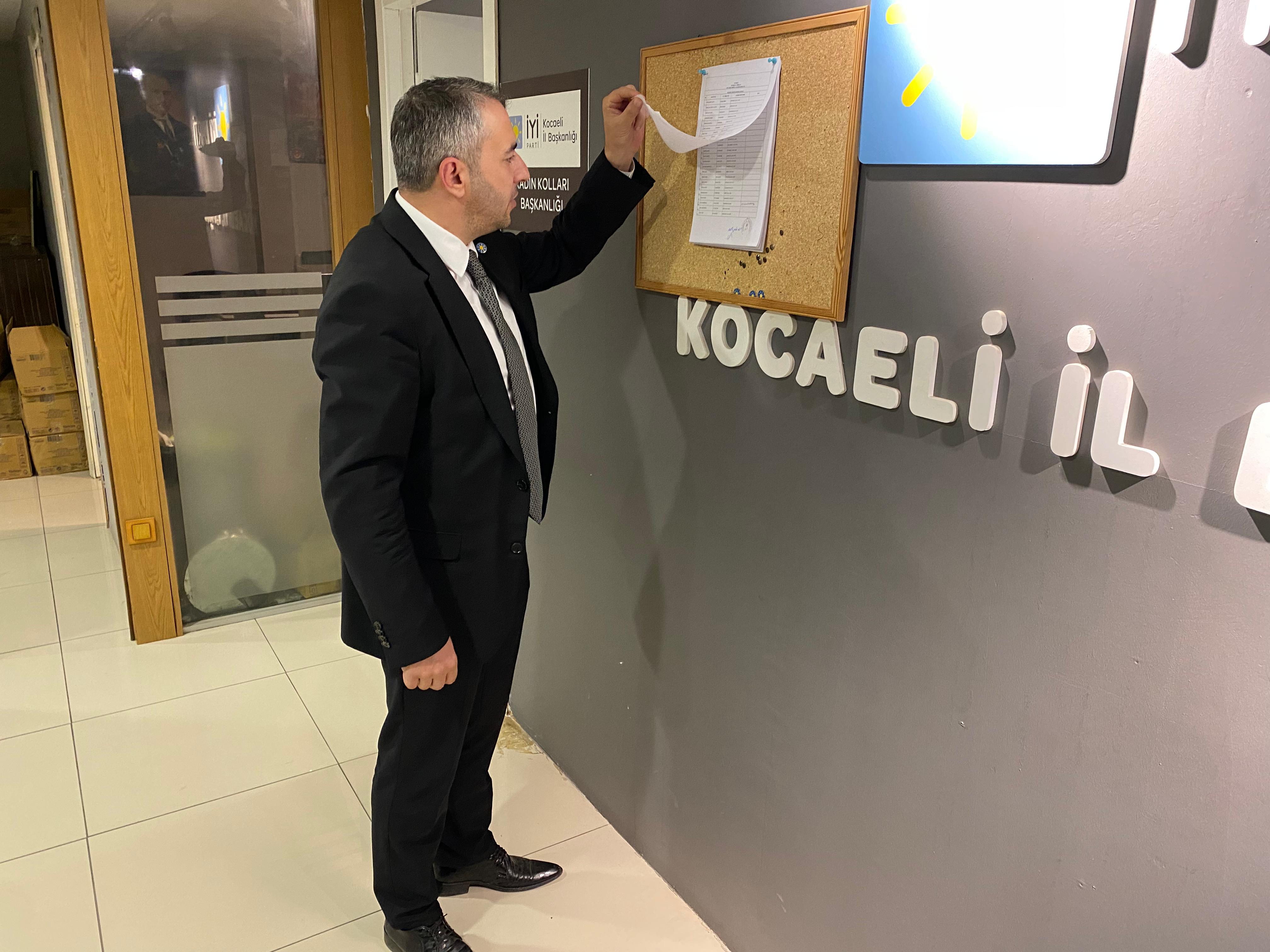 Kocaeli’de İyi̇ Parti Kongre Heyecanı Başladı! Delege Listesi Askıda (4)