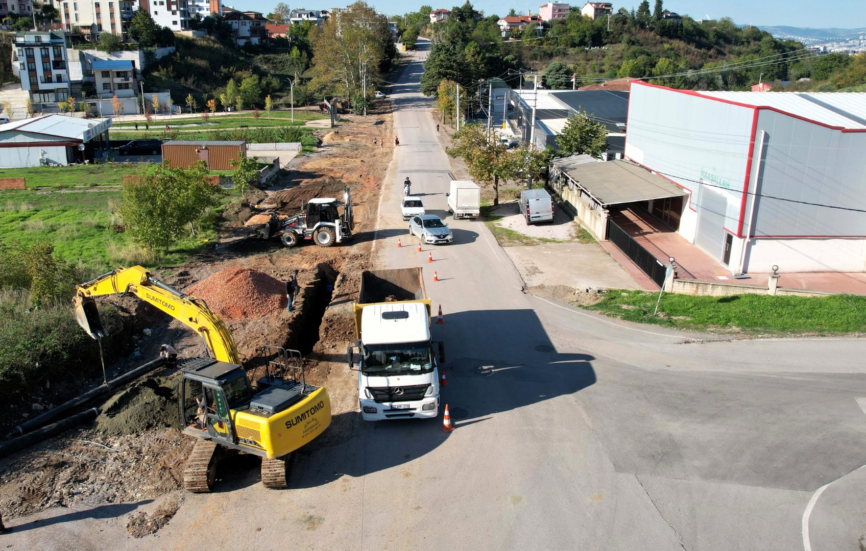 Kocaeli'de Yol Genişletme Çalışması 1