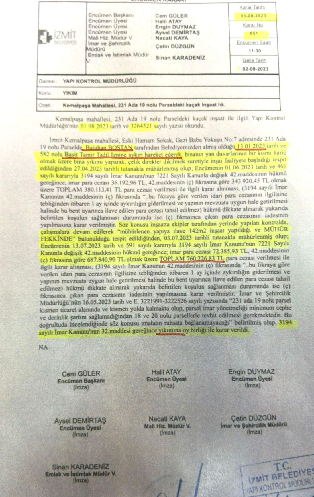 Mhp’li Kazan’dan Hürriyet’e “Kaçak Bina” Suçlaması “Yandaş Basın İçin Göz Yumdu” (3)