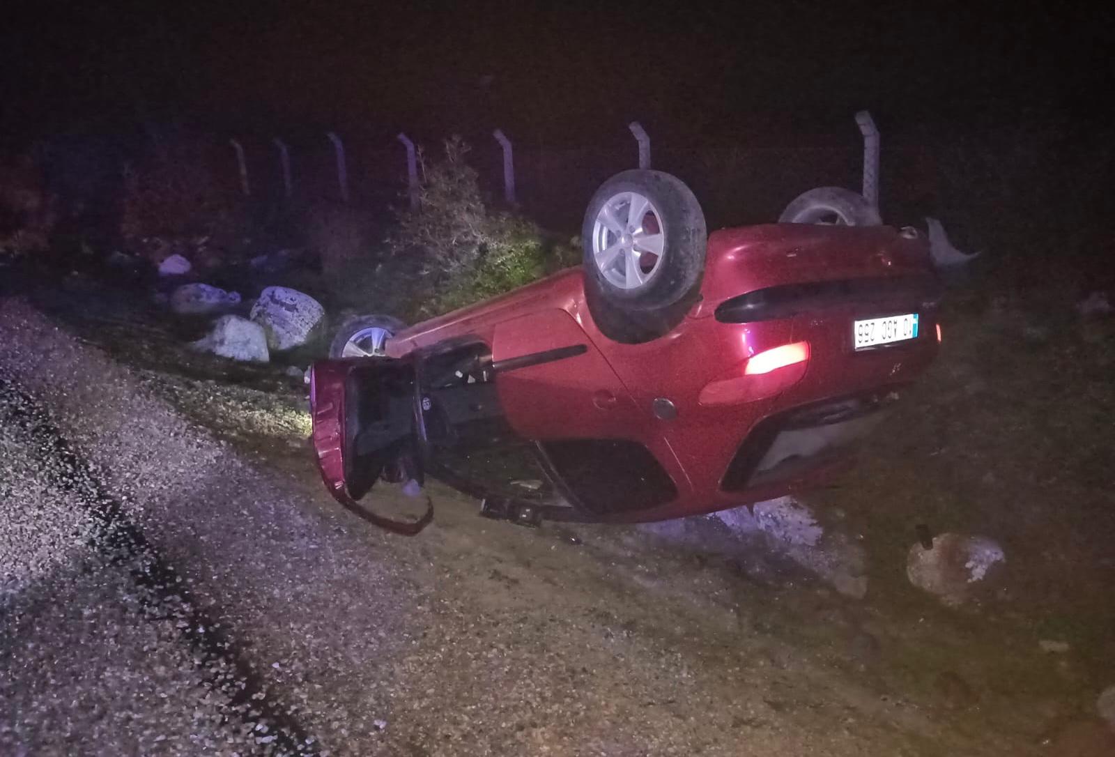 Otomobil Şarampole Yuvarlandı! Sürücü Hayatını Kaybetti