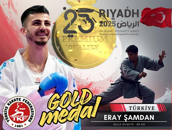 Suudi Arabistan’ın Başkenti Riyad’da Düzenlenen 6. İslami Dayanışma Oyunları’nda Milli Karateci Eray Şamdan Altın Madalya Kazanarak Hem Kocaeli’yi Hem Türkiye’yi Gururlandırdı (1)-2
