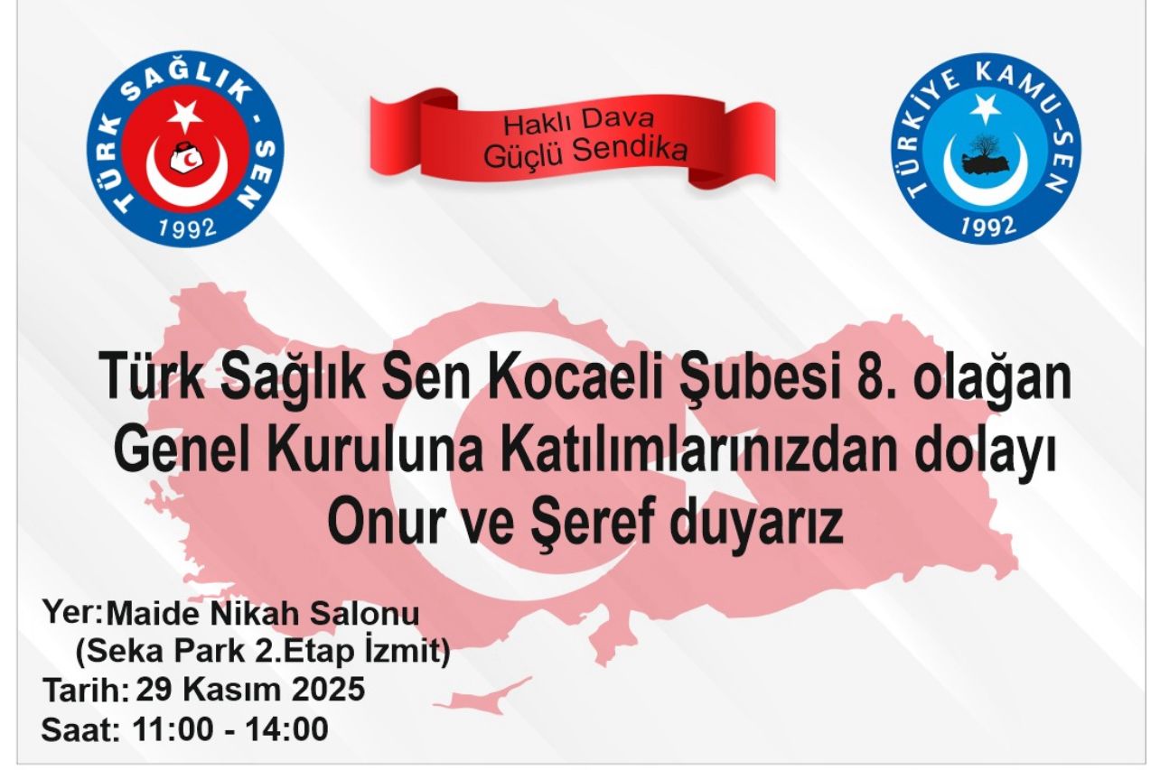 Türk Sağlık Sen Kocaeli Şubesi Kongreye Hazırlanıyor