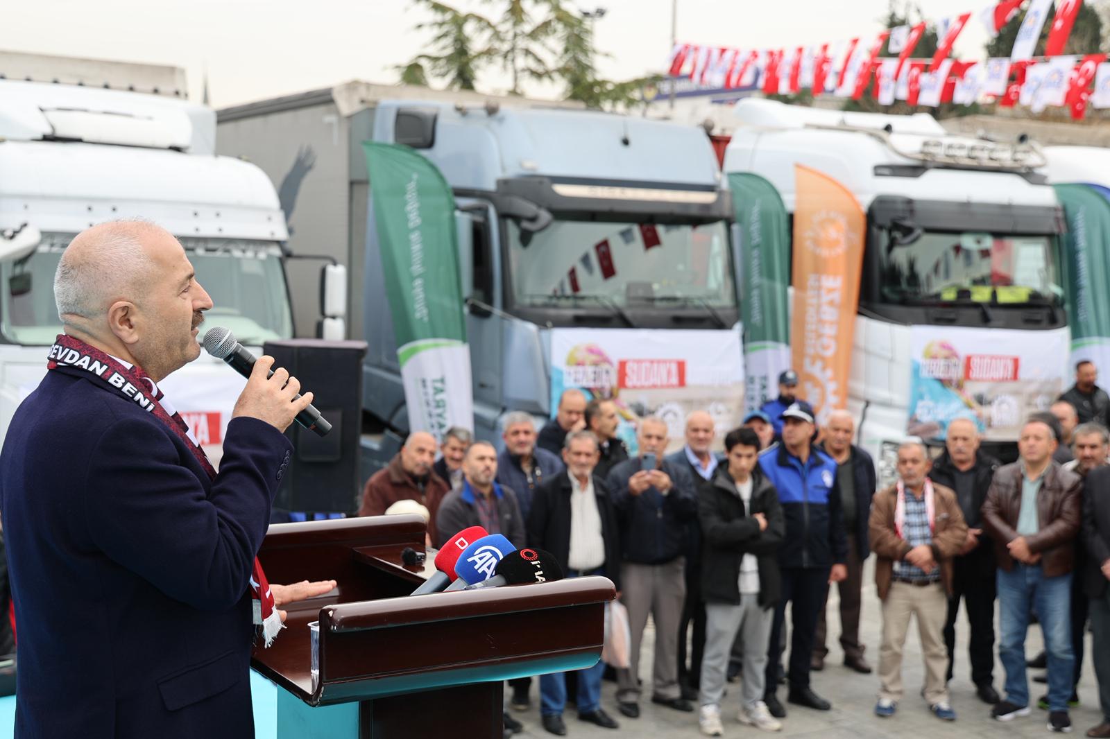 10 Tır Yardım Dualarla Yola Çıktı (4)