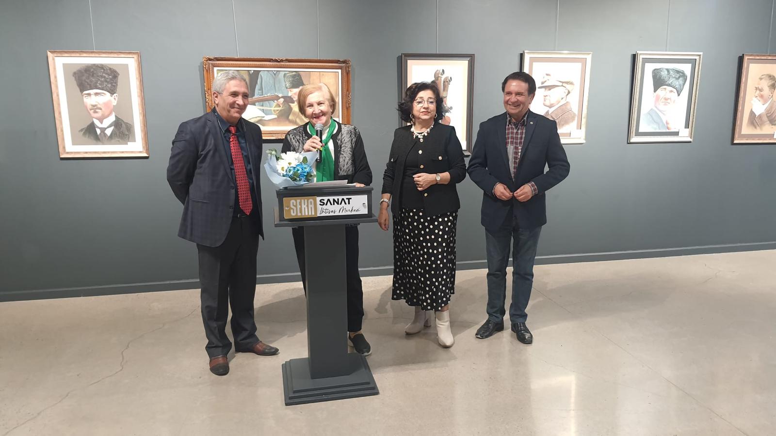 Atatürk Sempozyumu'nda Sezar Yıldırımer’den Etkileyici Portreler 2