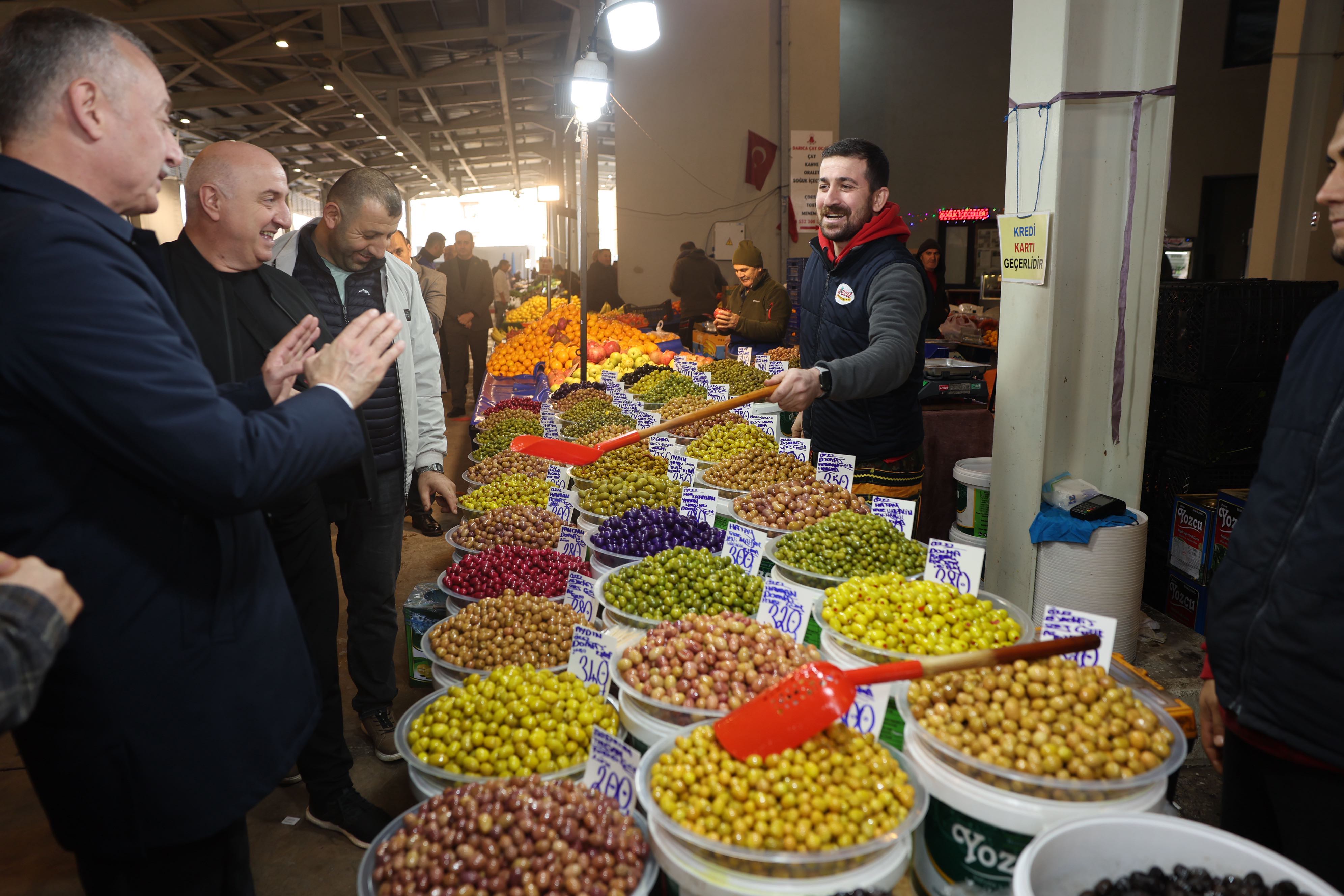Başkanlar Pazarcı Esnafının Sofrasına Konuk Oldu (1)