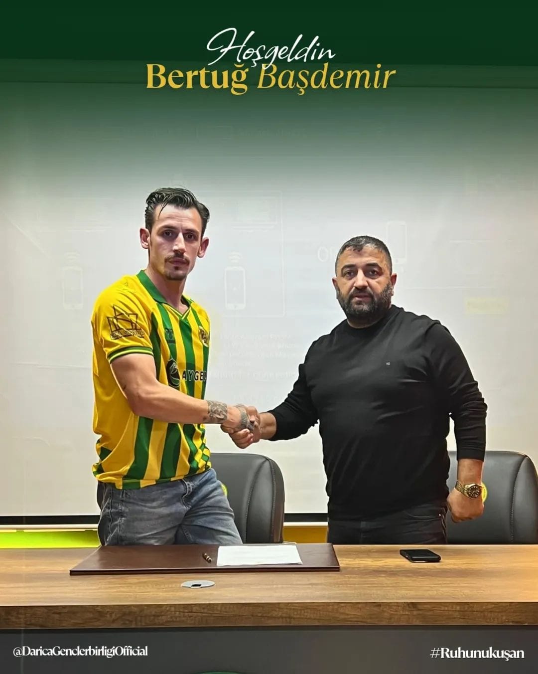 Darıca 1934 Gençlerbirliği, Orta Sahaya Tecrübeli Dokunuş Bertuğ Başdemir İmzayı Attı!-1