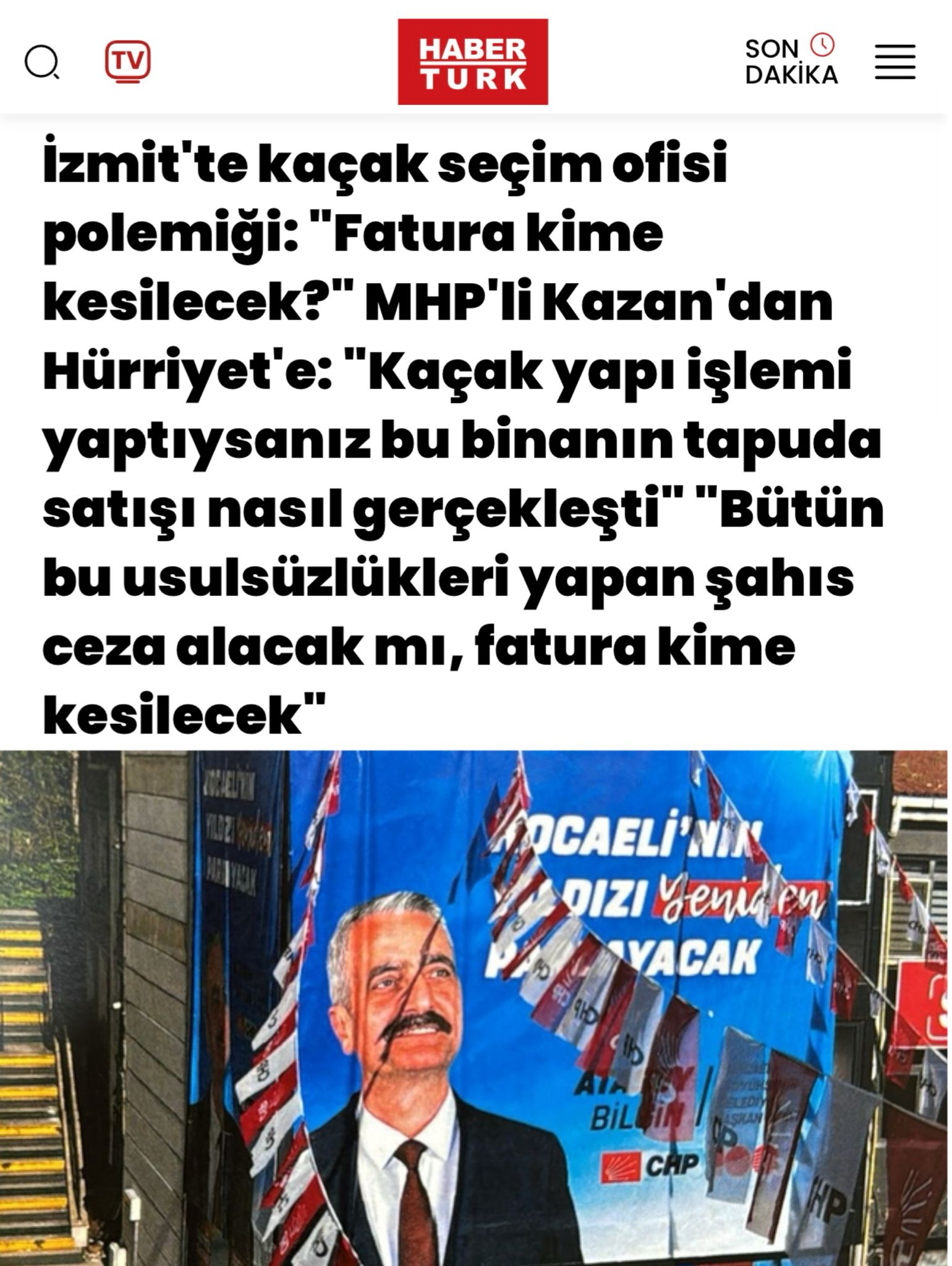 Habertürk, Akşam Ve Son Dakika Manşetten Verdi (2)