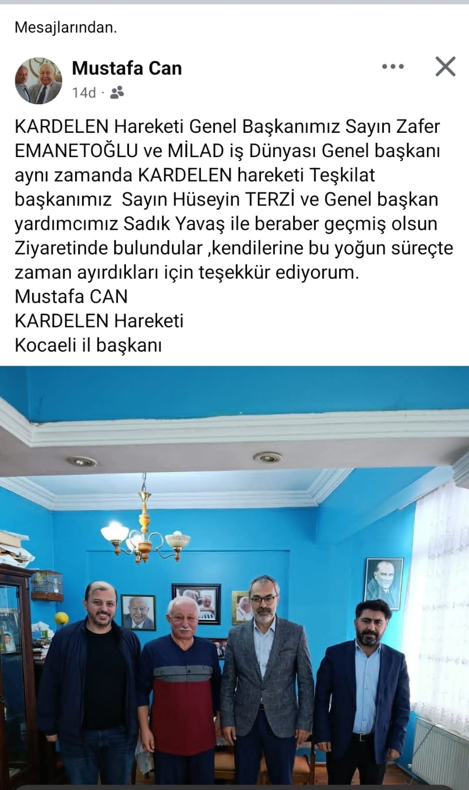 Kardelen Hareketi’nden Geçmiş Olsun Ziyareti 1