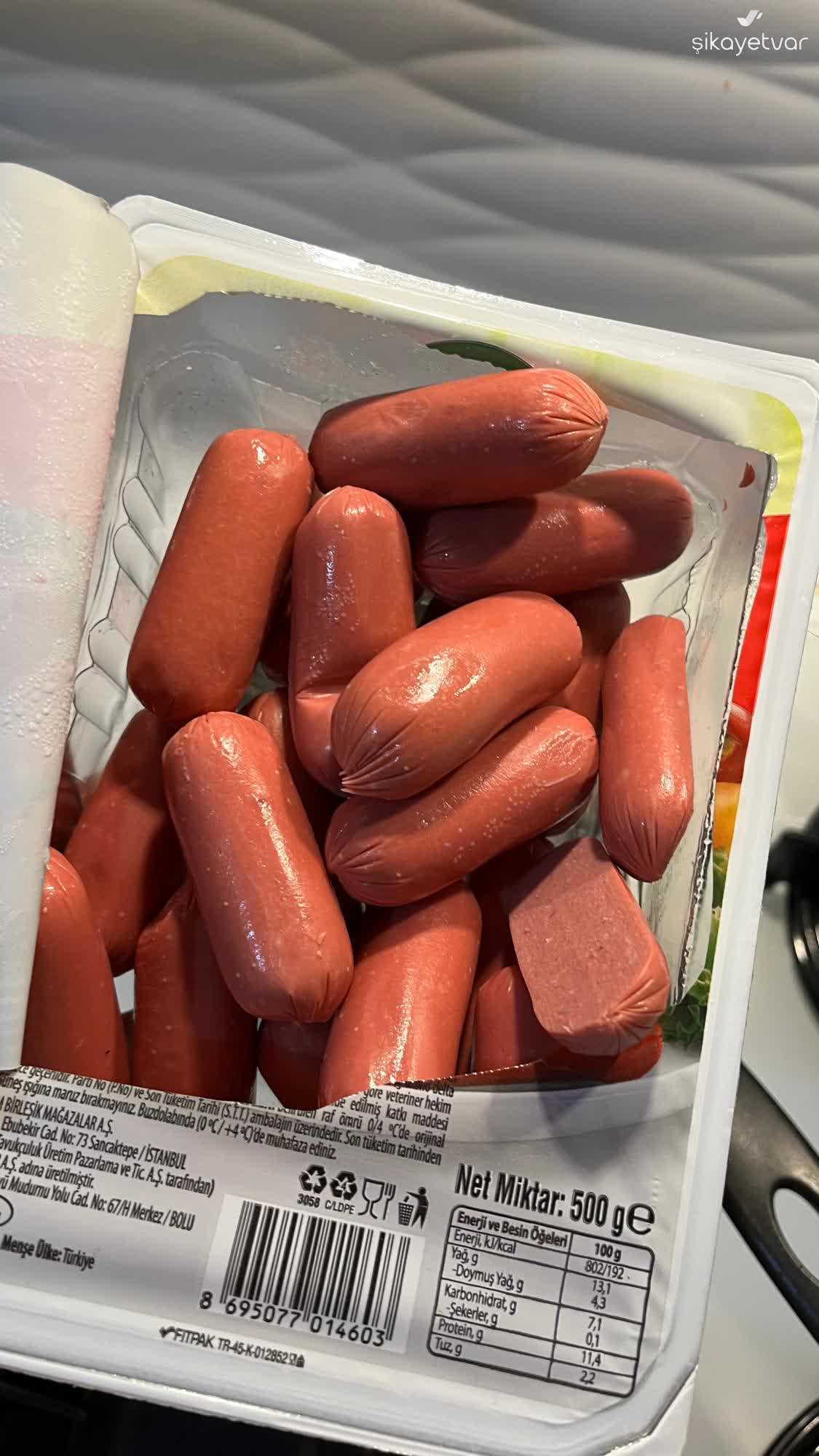 Marketten Aldığım Sosis Bozuk Çıktı! (2)