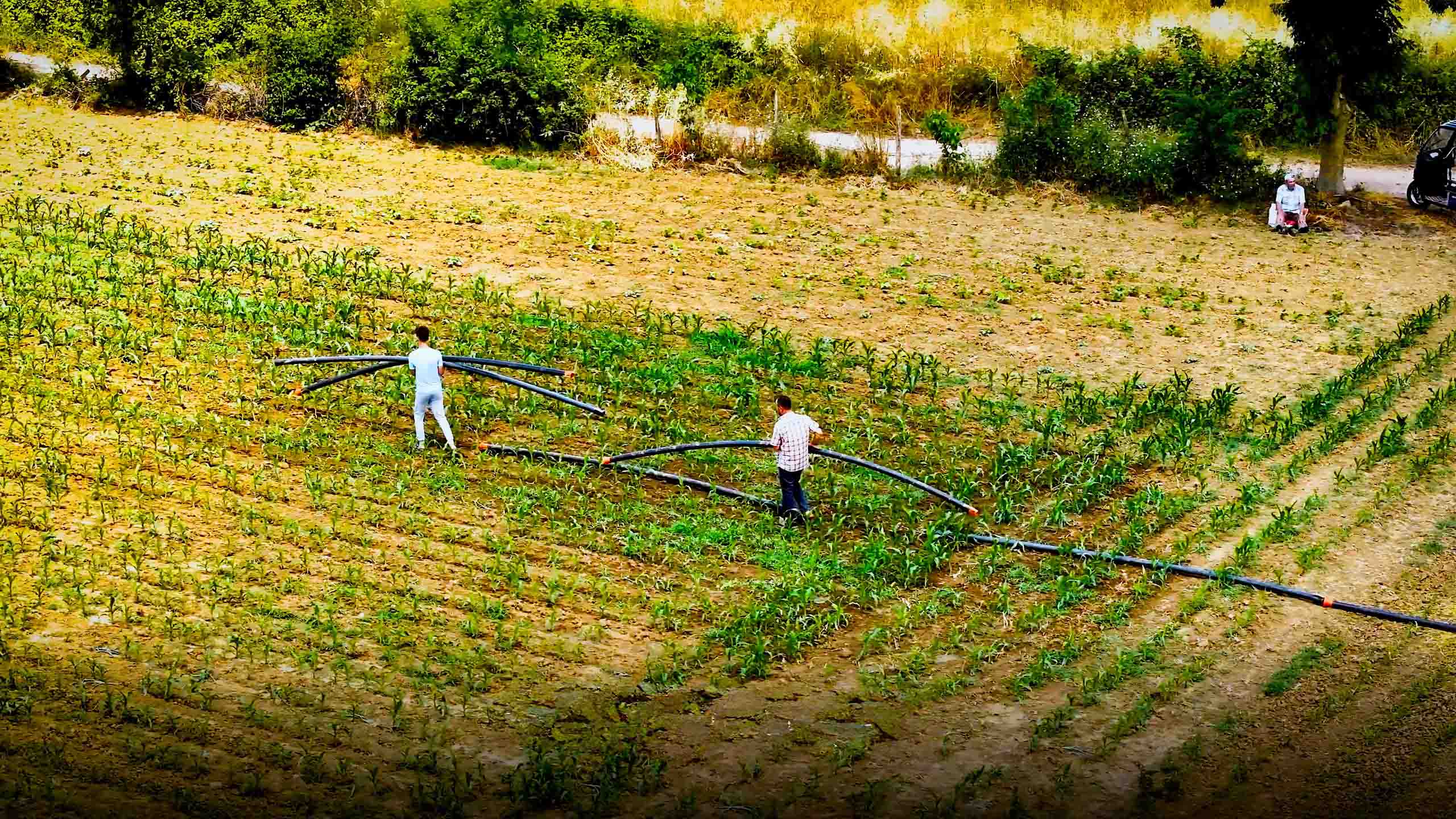Toramanlar'da Sulama Suyu Toprakla Buluştu (10)