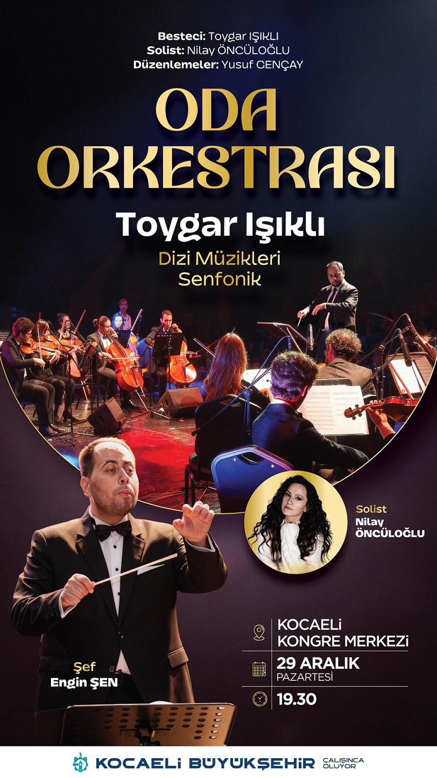 Toygar Işıklı Dizi Müzikleri Kocaeli'de Senfonik Yoruma Kavuşuyor