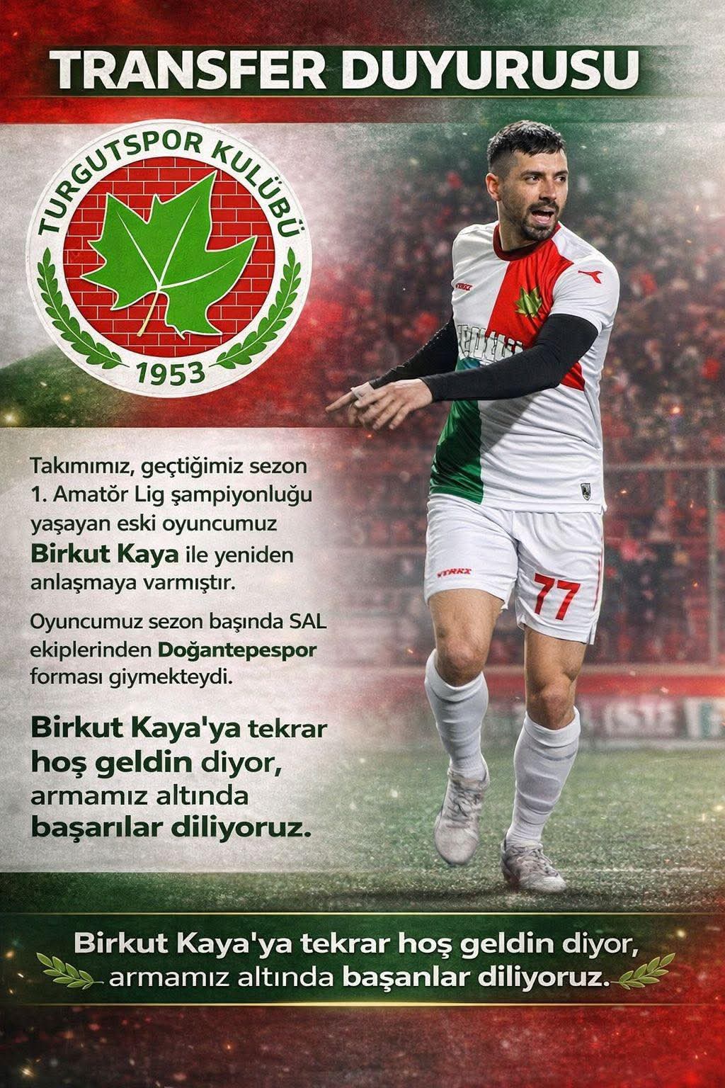 Turgutspor’da Yuvaya Dönüş Birkut Kaya Yeniden Takımda!-1